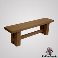 Садовая скамья из ДПК CM Garden, Дуб, 1500х380х460 мм в Волгограде
